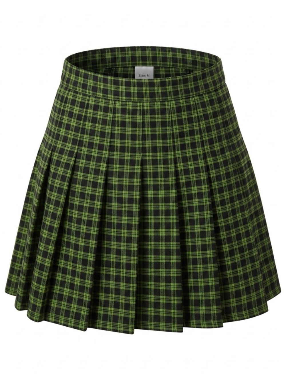 Levi's Green and Black Plaid Skater Skirt